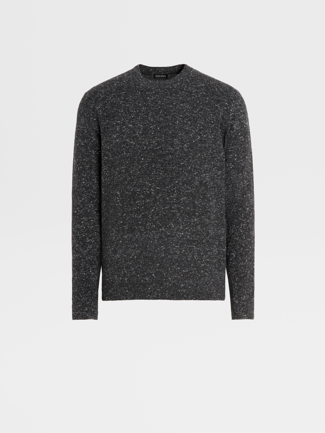 Dark Grey Cashmere Blend Crewneck